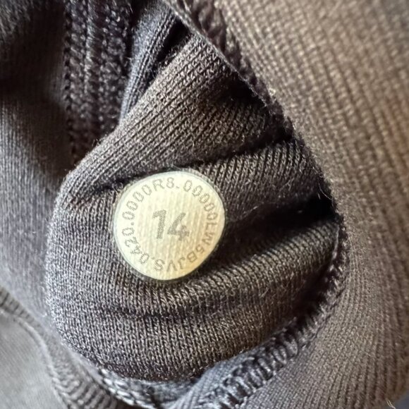 NWT Lululemon Wunder Under Luon High Rise Tights, 25'' Length, Black, Size 14 - Picture 15 of 16